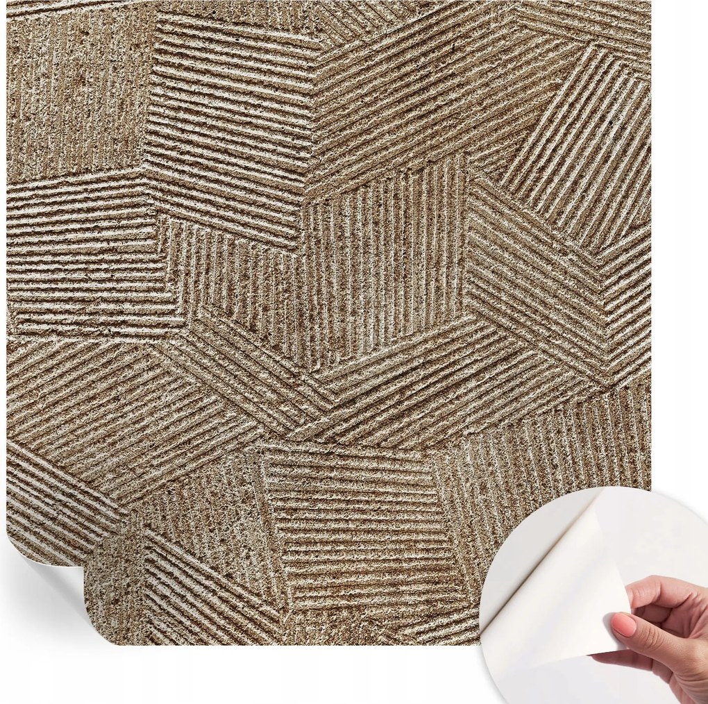 Matt öntapadós fotótapéta Falra Strukturált vonalak 250x250 cm