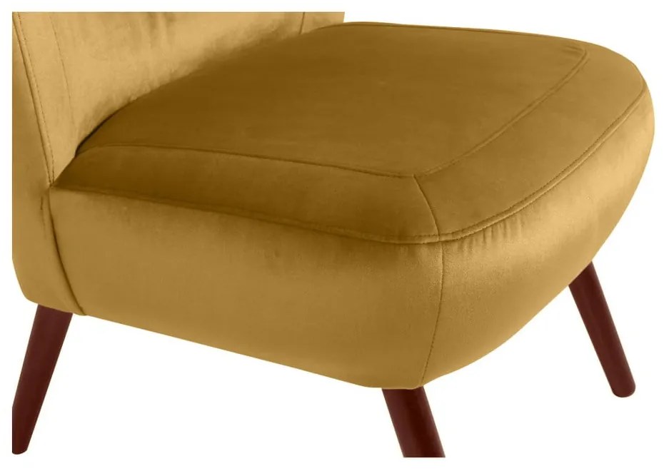Sari Velvet sárga fotel - Max Winzer