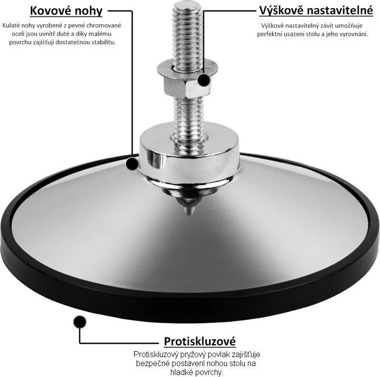 TUNIRO PRO Csocsóasztal 110 kg fehér