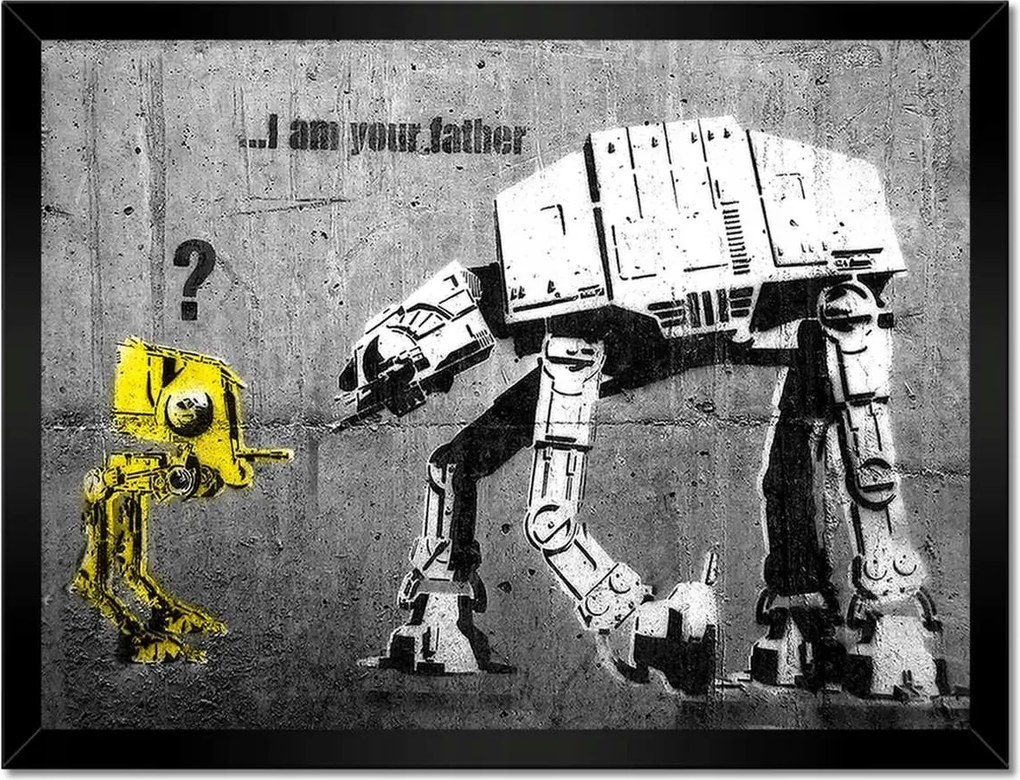 Poszterek keretben 40x30 Banksy I am your father