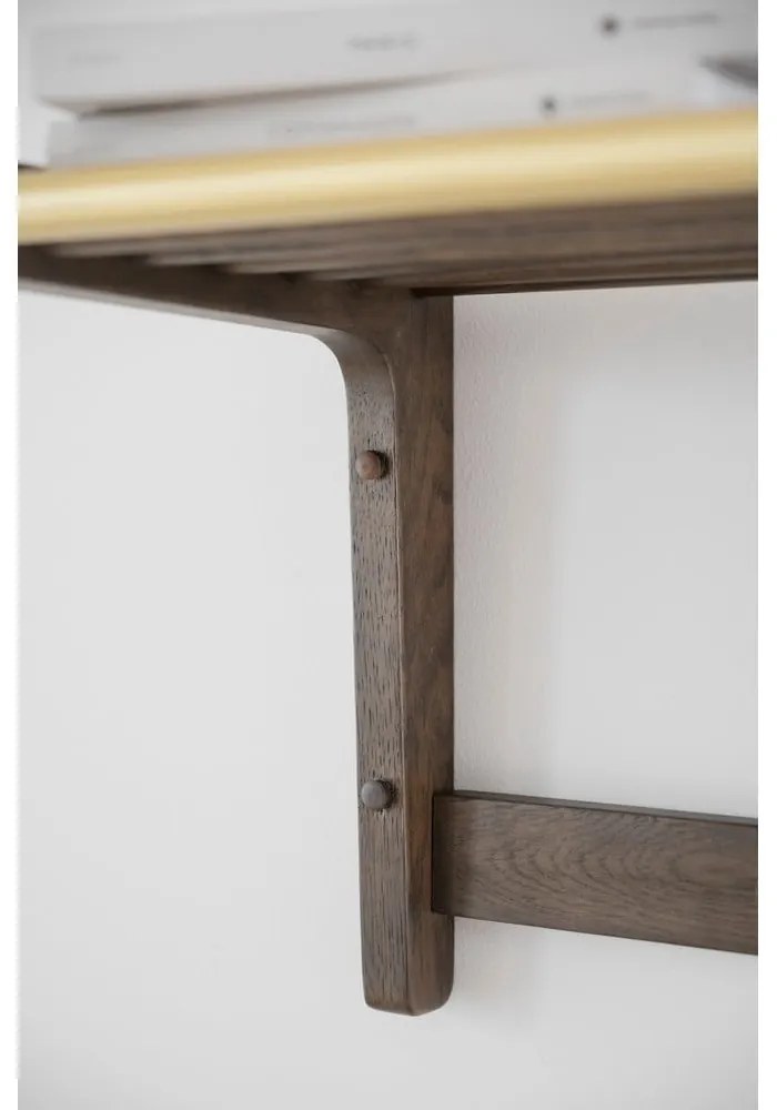 Sötétbarna tölgyfa fali fogas Inverness - Rowico