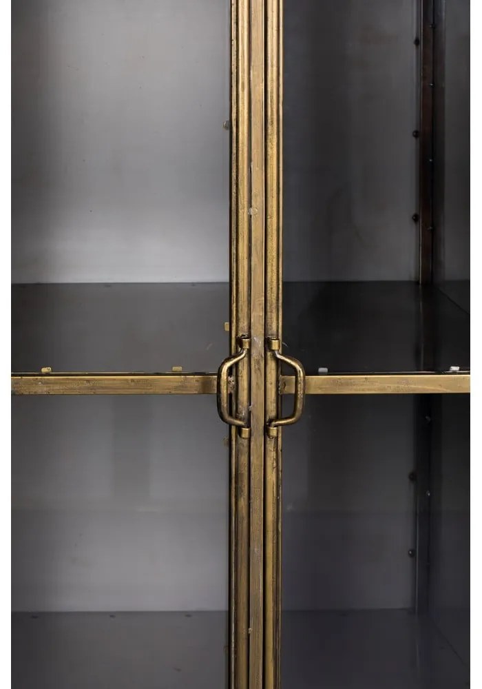 Aranyszínű fém tálalószekrény 64x184 cm Gertlush – Dutchbone