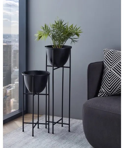 Eglo 428035 - Fém virágcserép SHIKABE 73x23,5 cm fekete