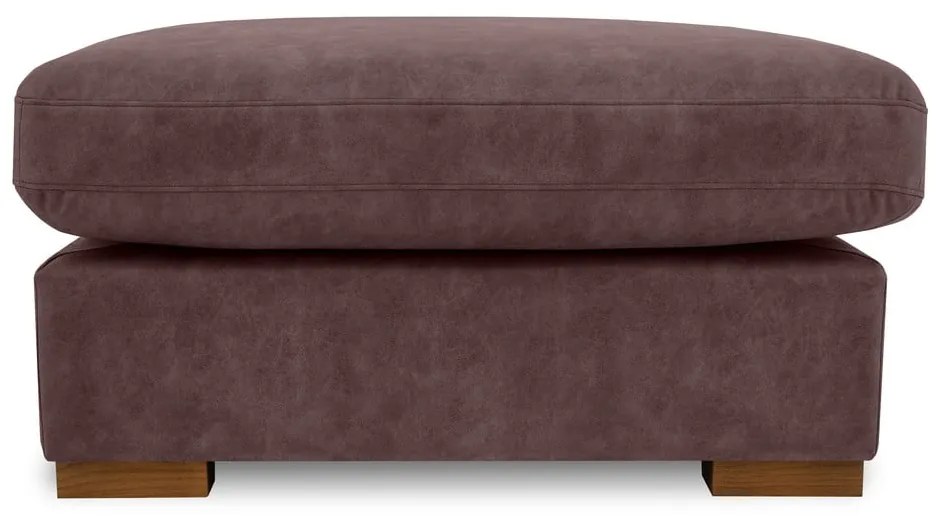 Sötétbarna bőrutánzat lábtartó Hamburg – Scandic