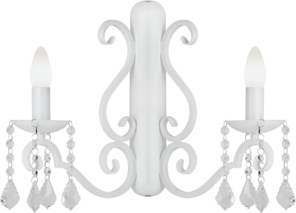 ARGON 7183 DIADEMA Kristály Fali Lámpa Fehér E14 IP20