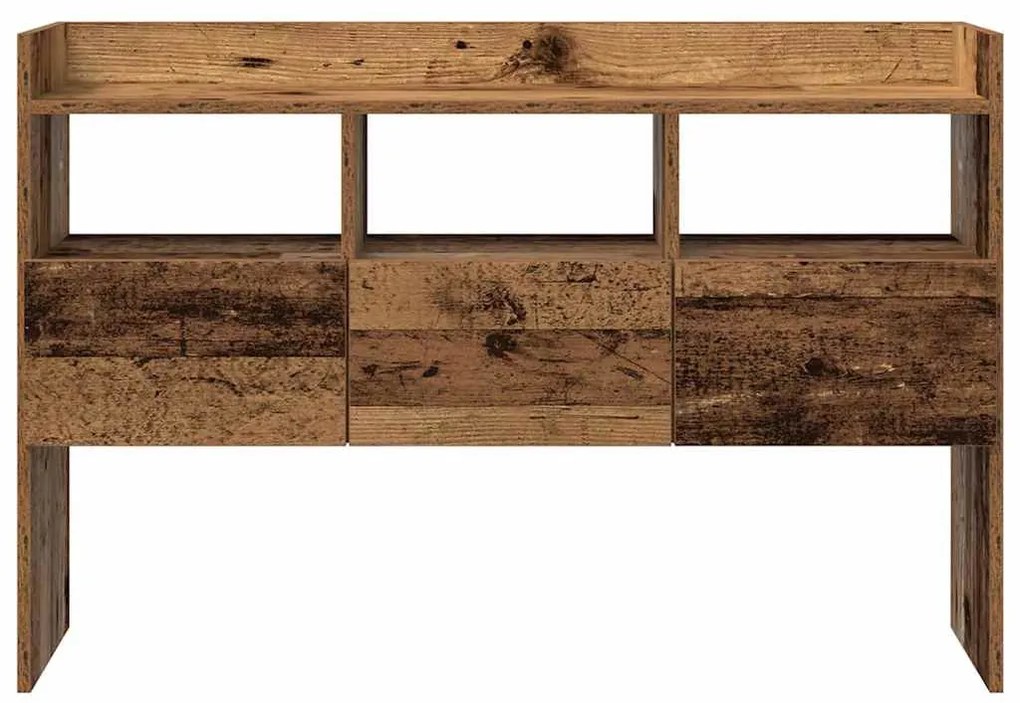 komód Régi fa 105x30x70 cm Gépelt fa