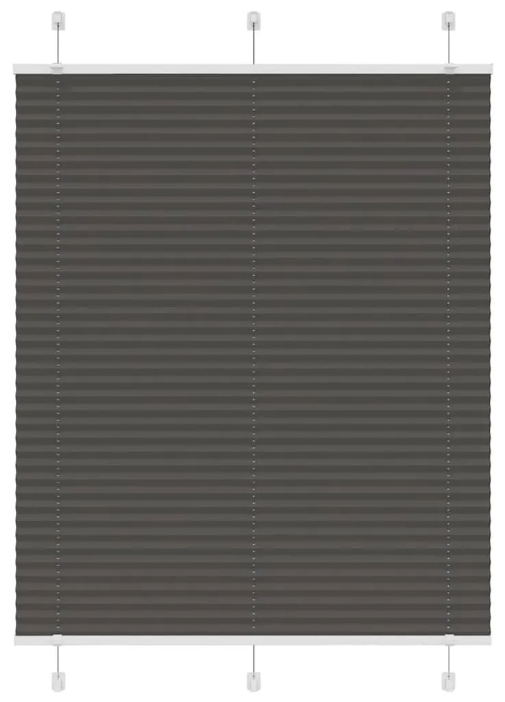 pliszírozott redőny fekete 110x150 cm szövetszélesség 109,4 cm