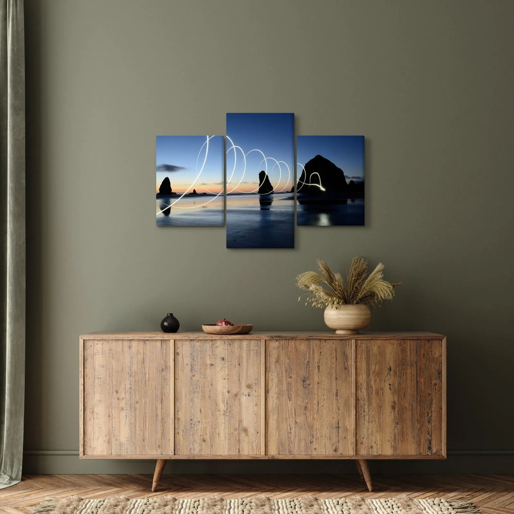 Kép - tengerpart naplementekor (90x60 cm)
