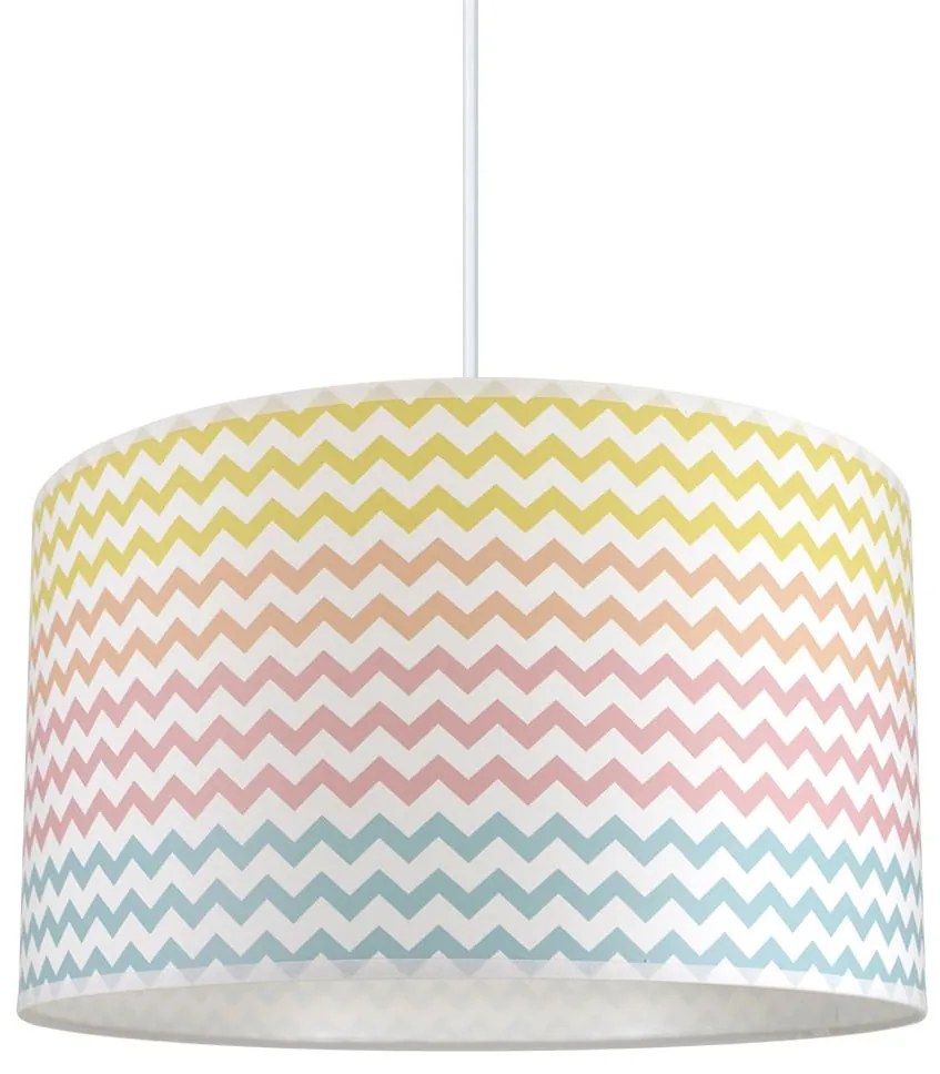 Gyerek csillár zsinóron ZYGZAK 1xE27/60W/230V