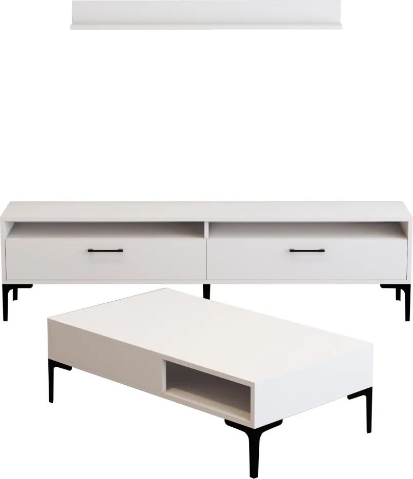Istanbul nappali bútorszett, fehér, 180 cm