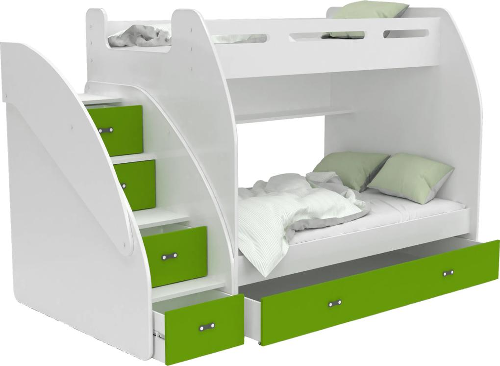 GL MAX 3 multifunkciós emeletes ágy Szín: Zöld