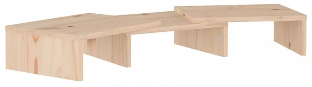 tömör fenyőfa monitorállvány 60 x 24 x 10,5 cm