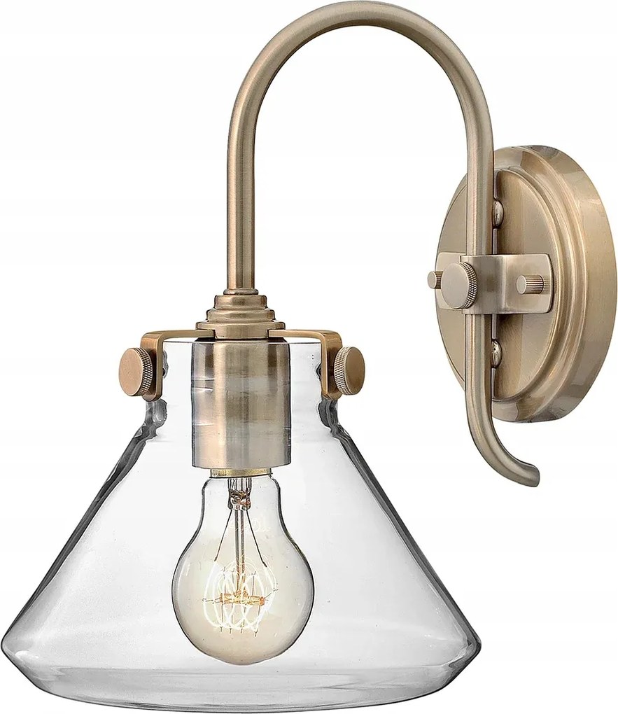 Fali lámpa retro arany Congress 1xE27 60W sárgaréz Hinkley