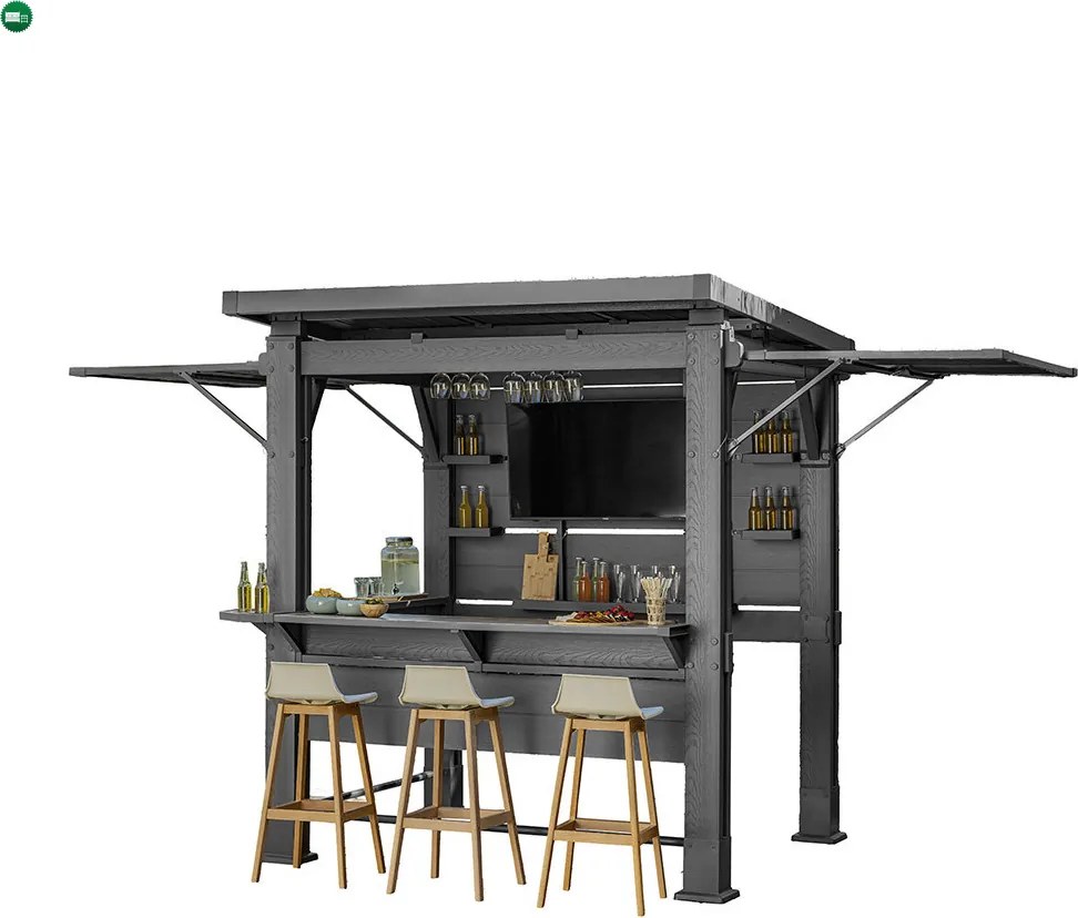 Bar-b-q gazebo műanyag kerti pavilon