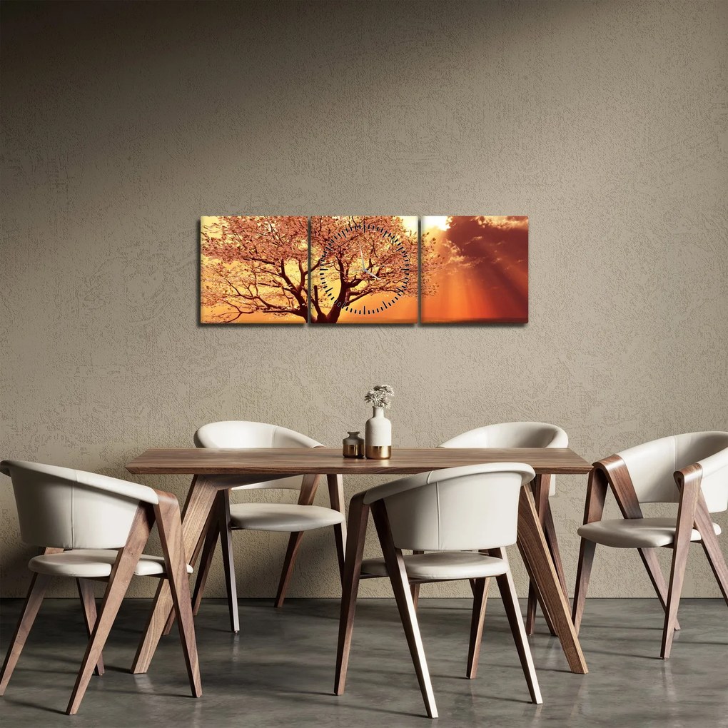 Isten sugarainak képe (órával) (90x30 cm)