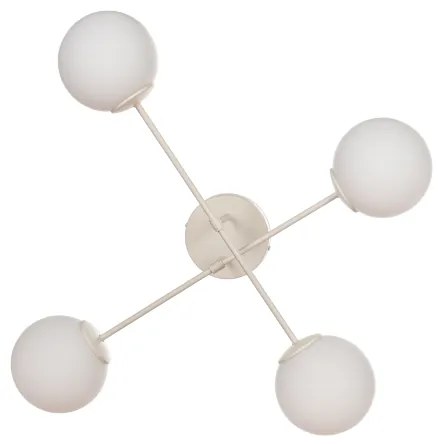 Felületre szerelhető csillár MOON 4xE27/15W/230V krémszínű