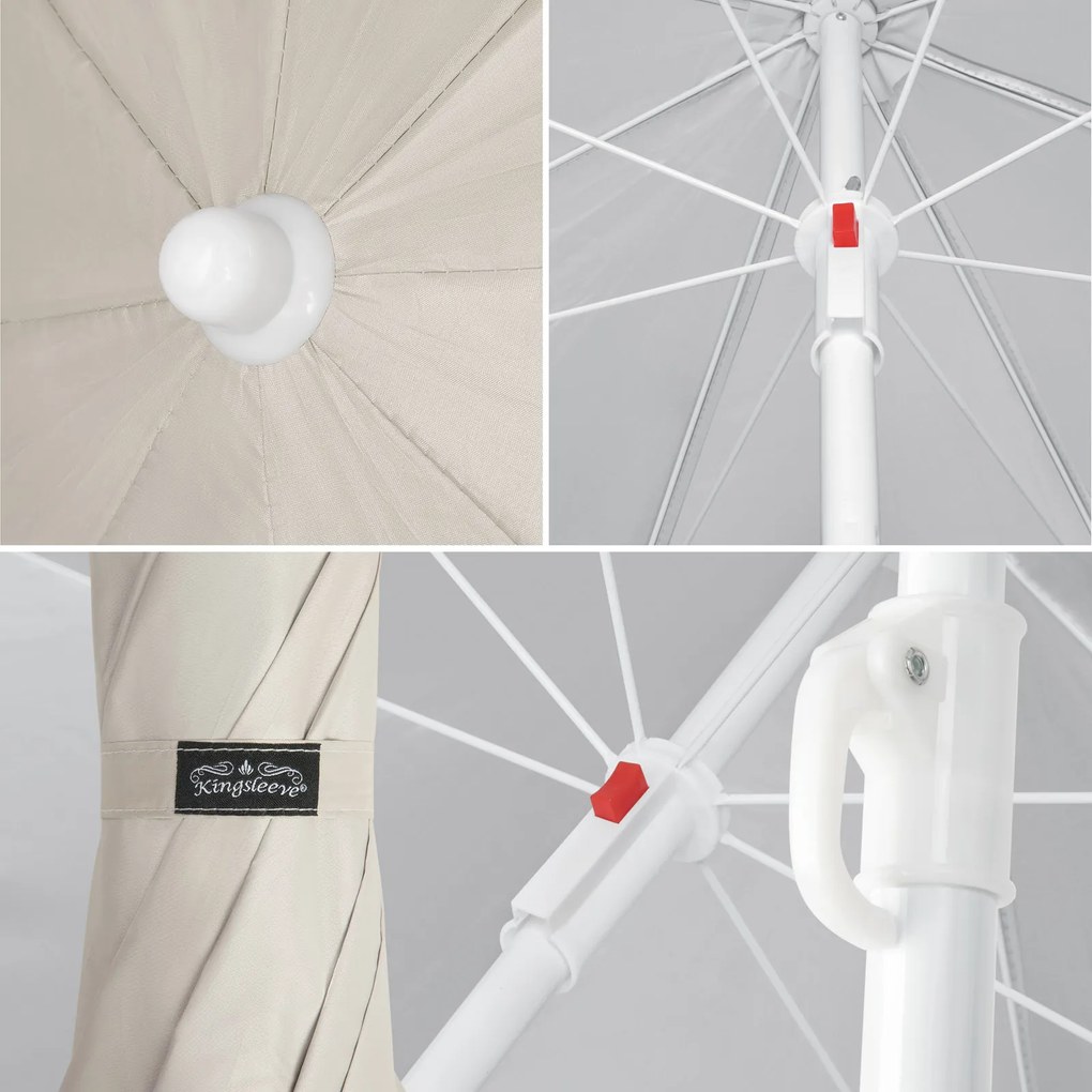Kingsleeve® Cyprus kerti napernyő 180 cm - bézs