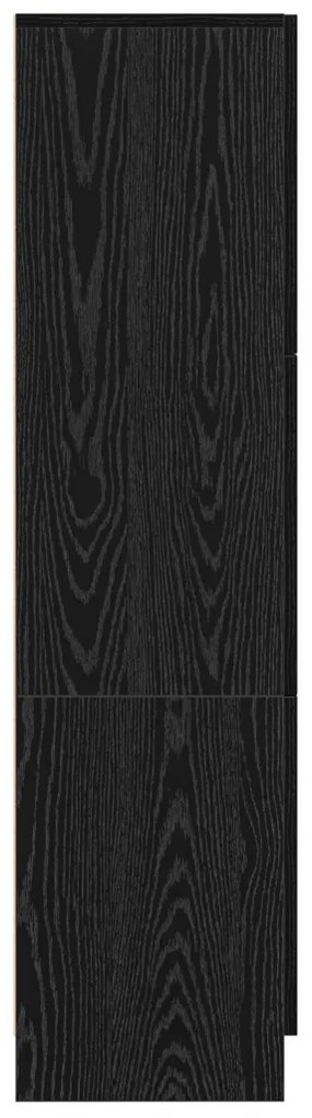 Magas Tároló Musta tammi 31,5 x 32 x 124 cm Faanyag