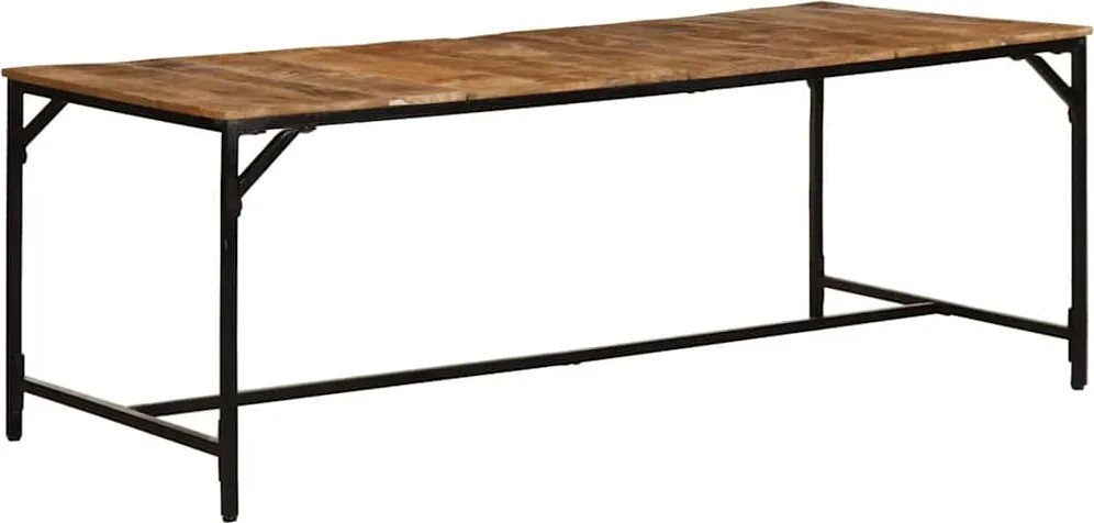 vidaXL tömör nyers mangófa étkezőasztal 200 x 100 x 75 cm