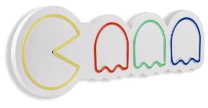 Műanyag LED-es fali dekoráció, Pacman - Multicolor