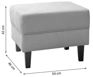 GALA puff 42x54 cm piros