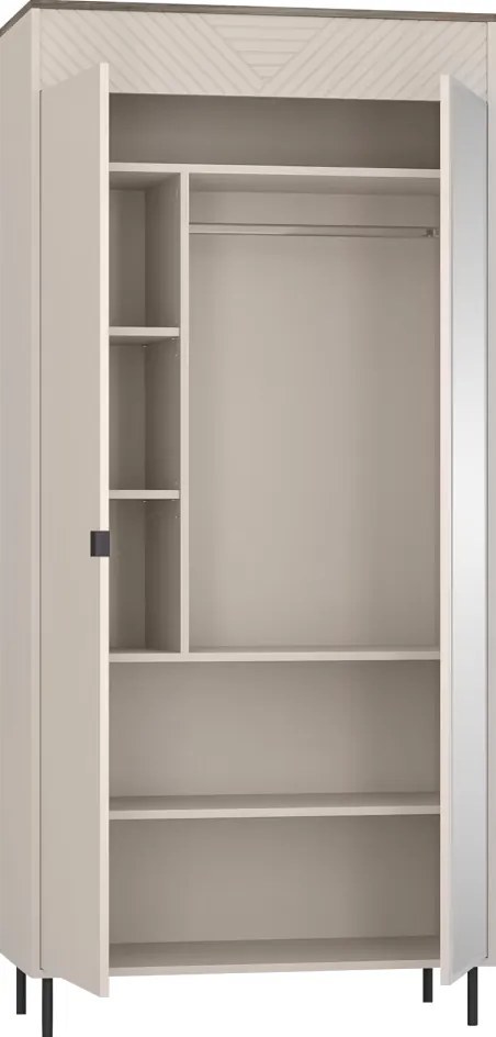 Szekrény, kasmír/castello tölgy, EYCO 2D/40