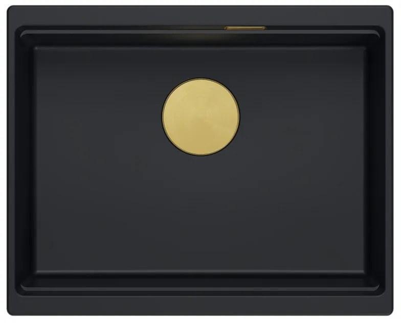 gránit mosogató Logan 100 Black