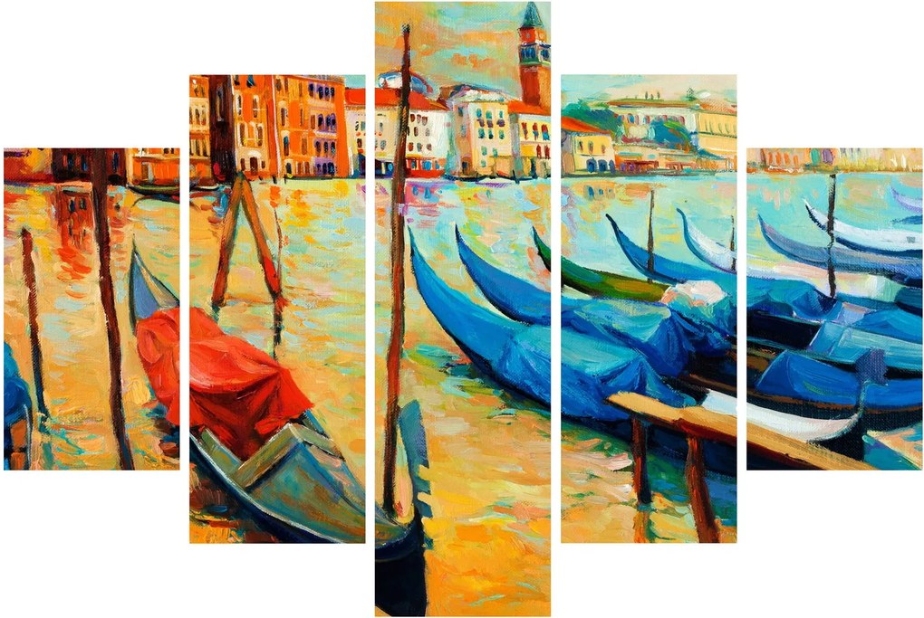 Kép - Velencei kikötő (150x105 cm)