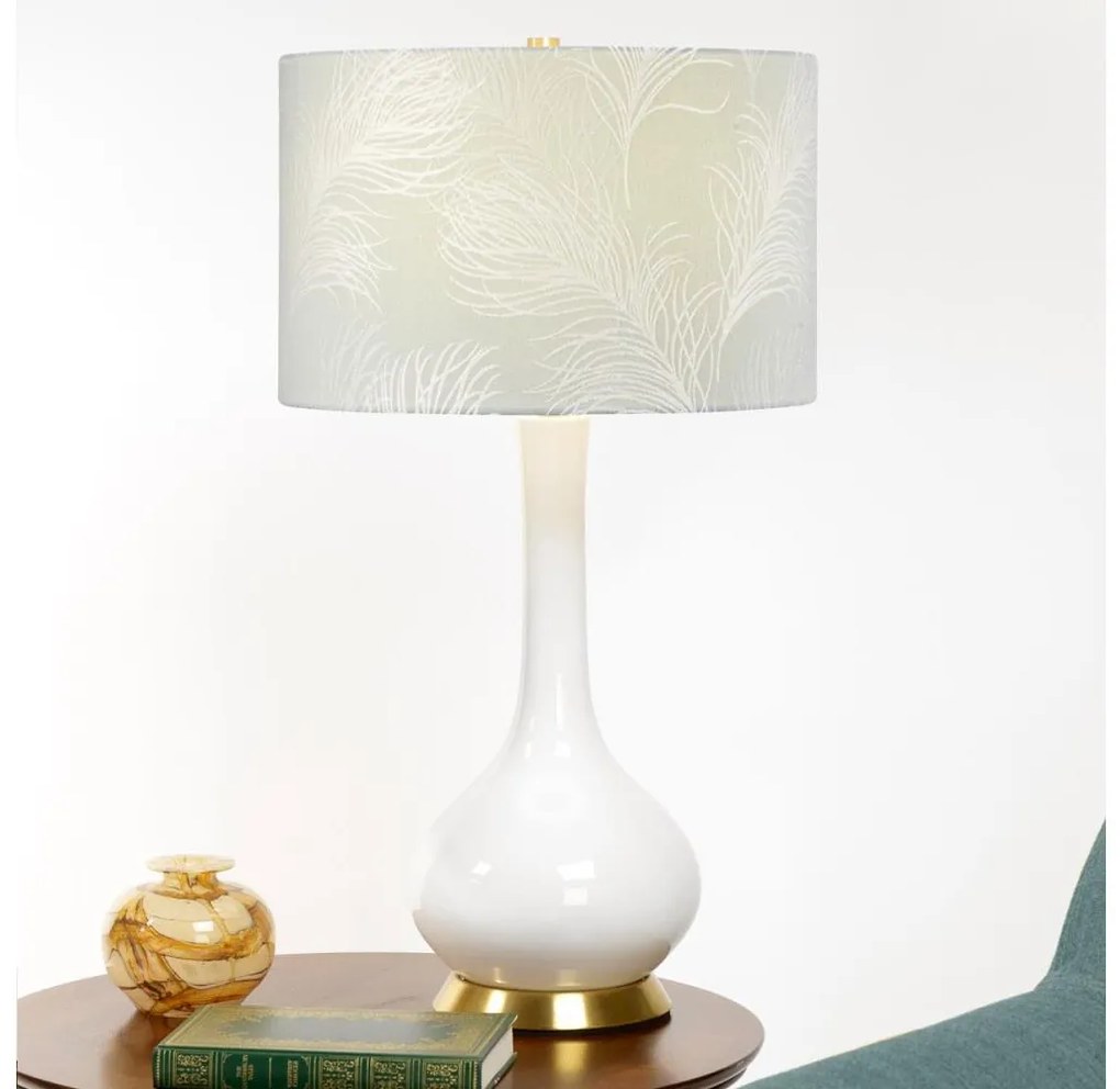 Elstead MILO-AB-TL-FDEB - Asztali lámpa MILO 1xE27/60W/230V szürke