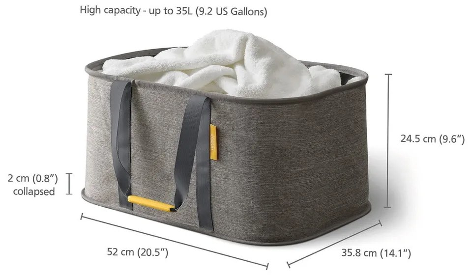 Textil szennyeskosár 35 l Hold-All – Joseph Joseph
