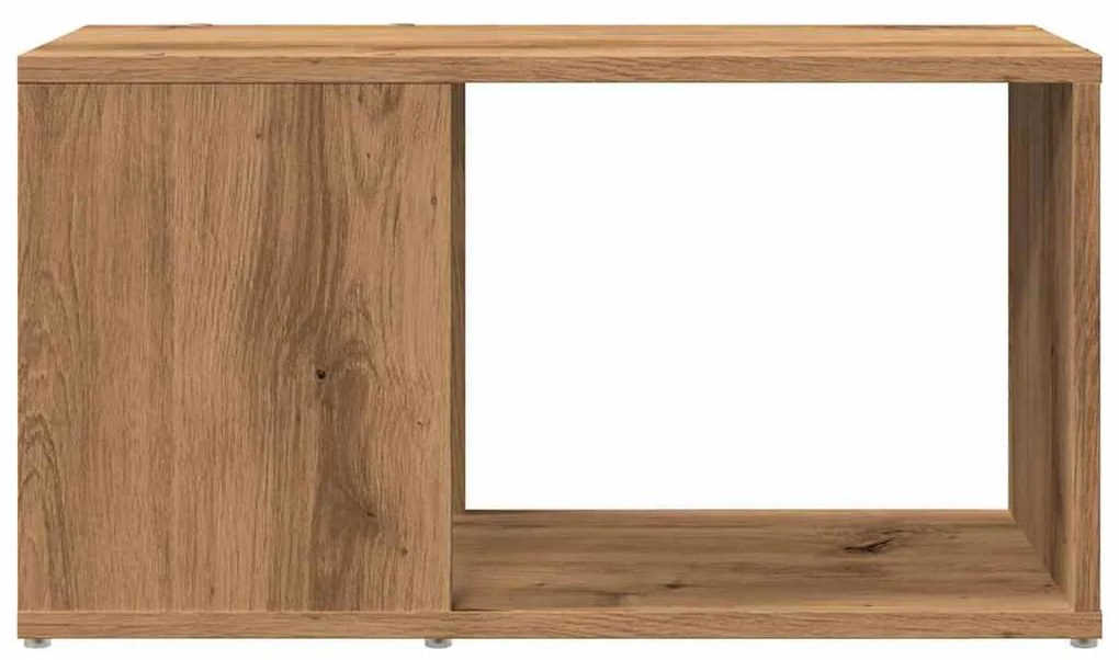 kézműves tölgy színű szerelt fa TV-szekrény 60 x 24 x 32 cm