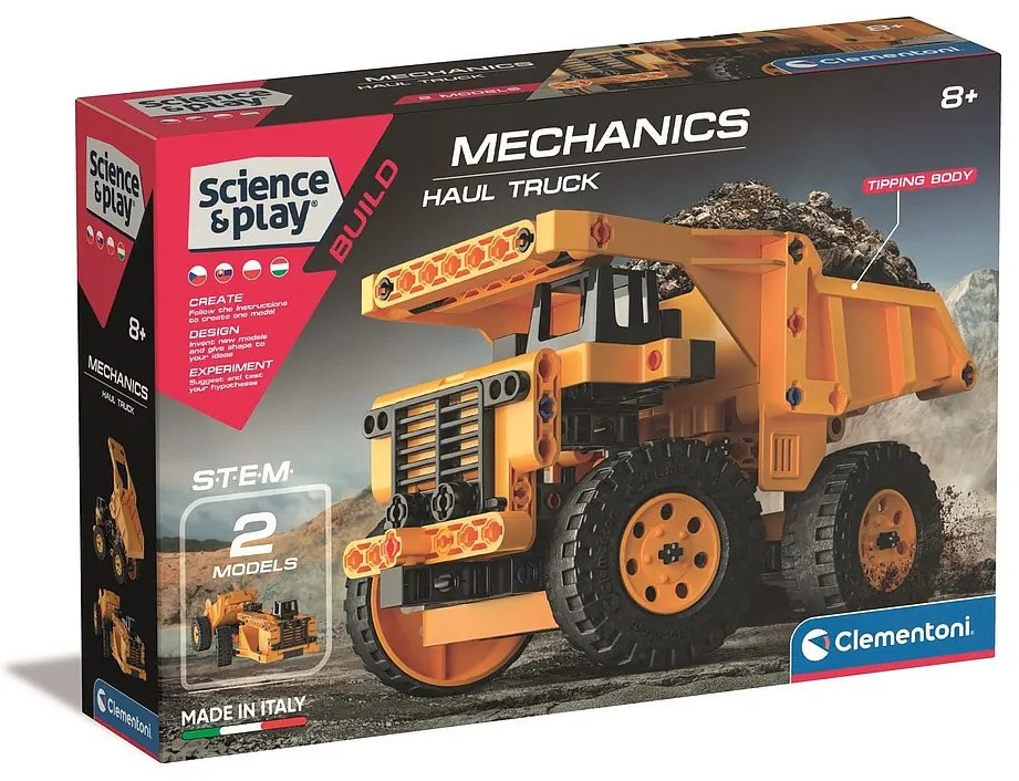 Bányászati Mechanics teherautó építőjáték Clementoni