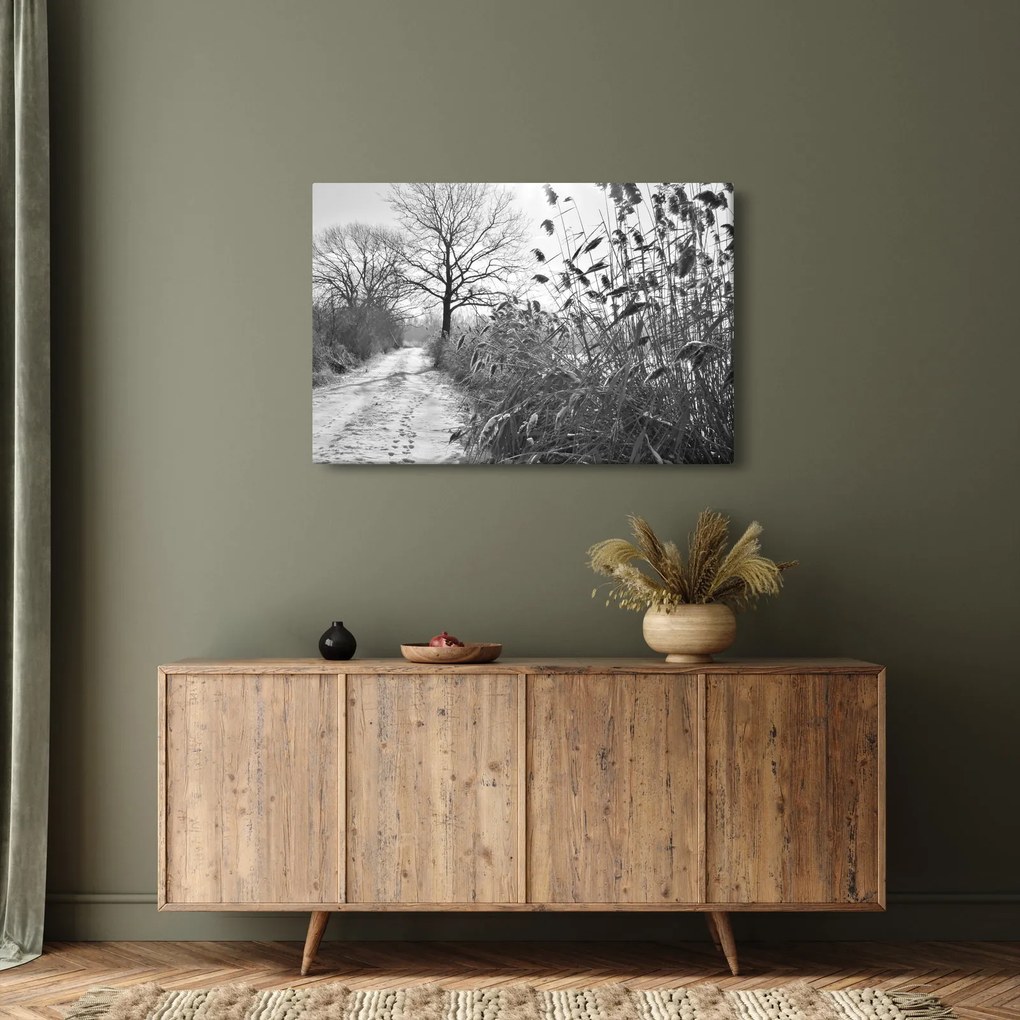 Kép - Mezők télen (90x60 cm)