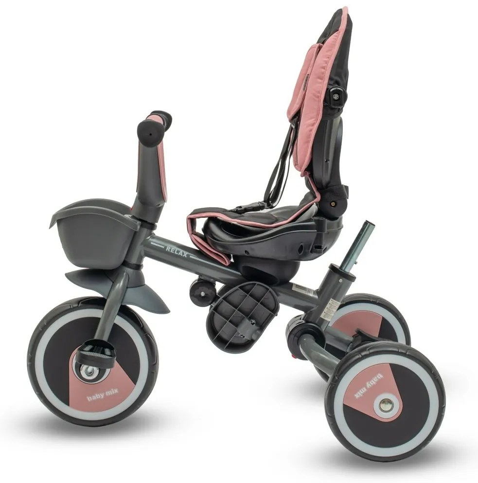 Baby Mix Relax 365° 5 az 1-ben gyerek tricikli, rózsaszínű