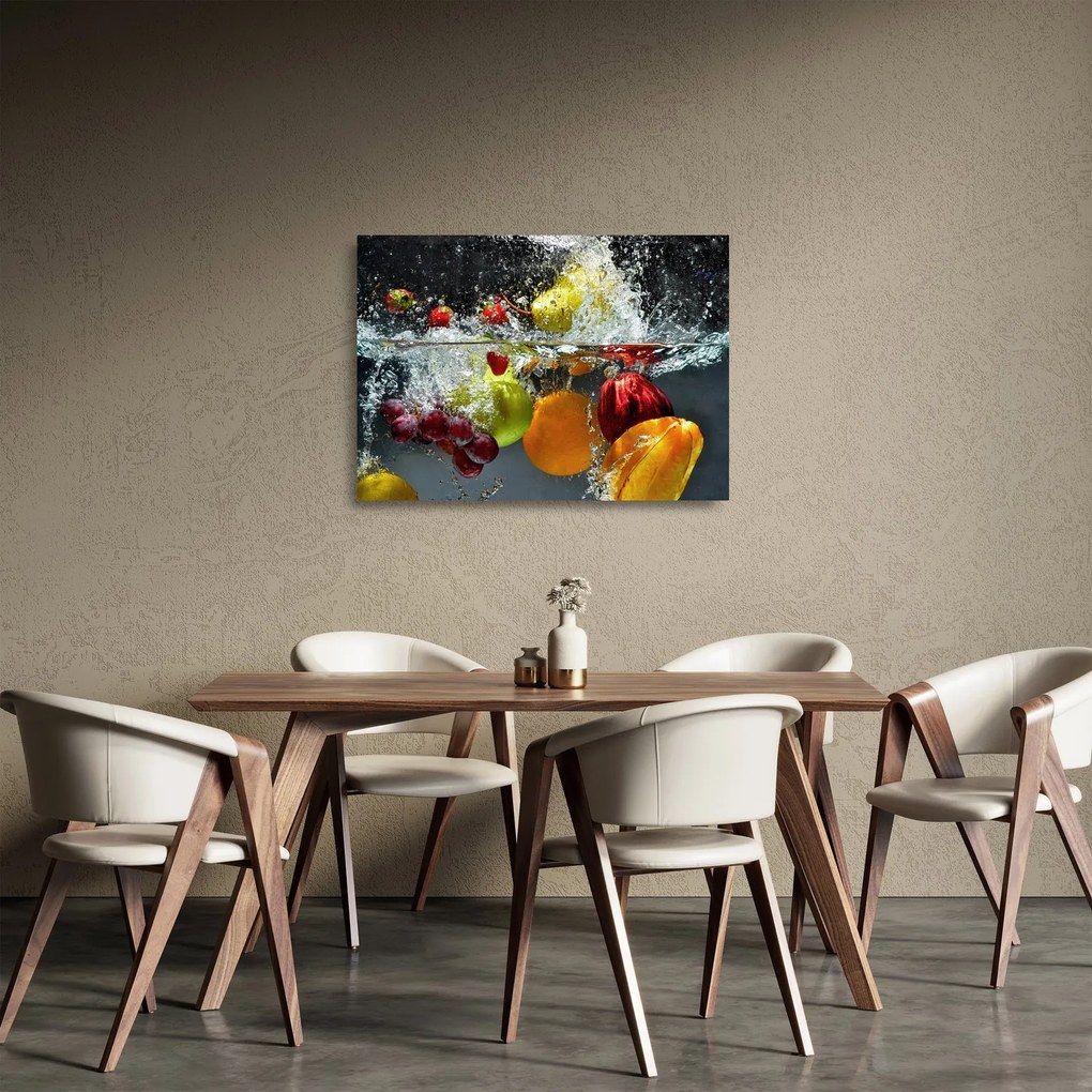 Kép - gyümölcs (üvegen) (70x50 cm)