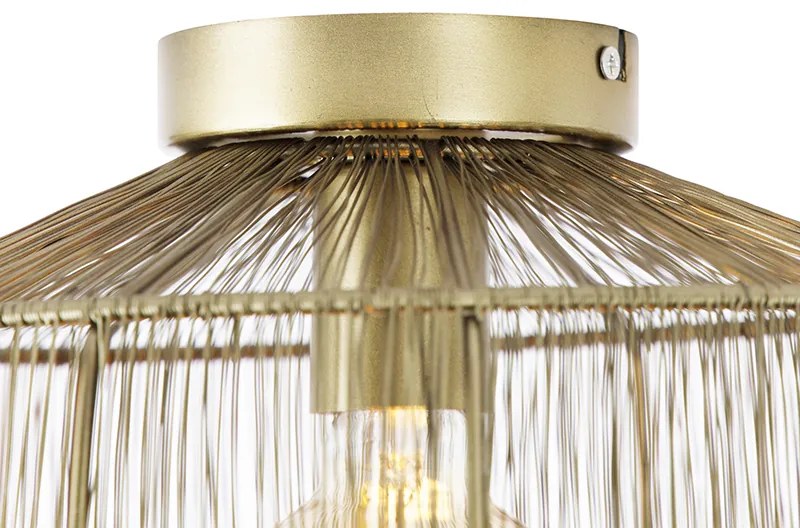 Modern mennyezeti lámpa réz 30 cm - Bolti