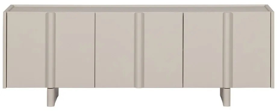 Világosszürke borovi fenyő TV-állvány 152x53x46 cm Basu – WOOOD