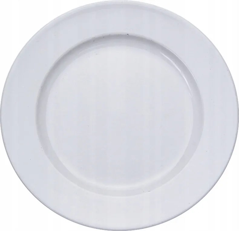 Műanyag Tányér Dekoratív Fehér 20 cm Karácsonyi Bál Esküvő