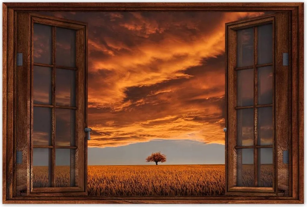 Poszterek 120x80 Narancssárga égbolt