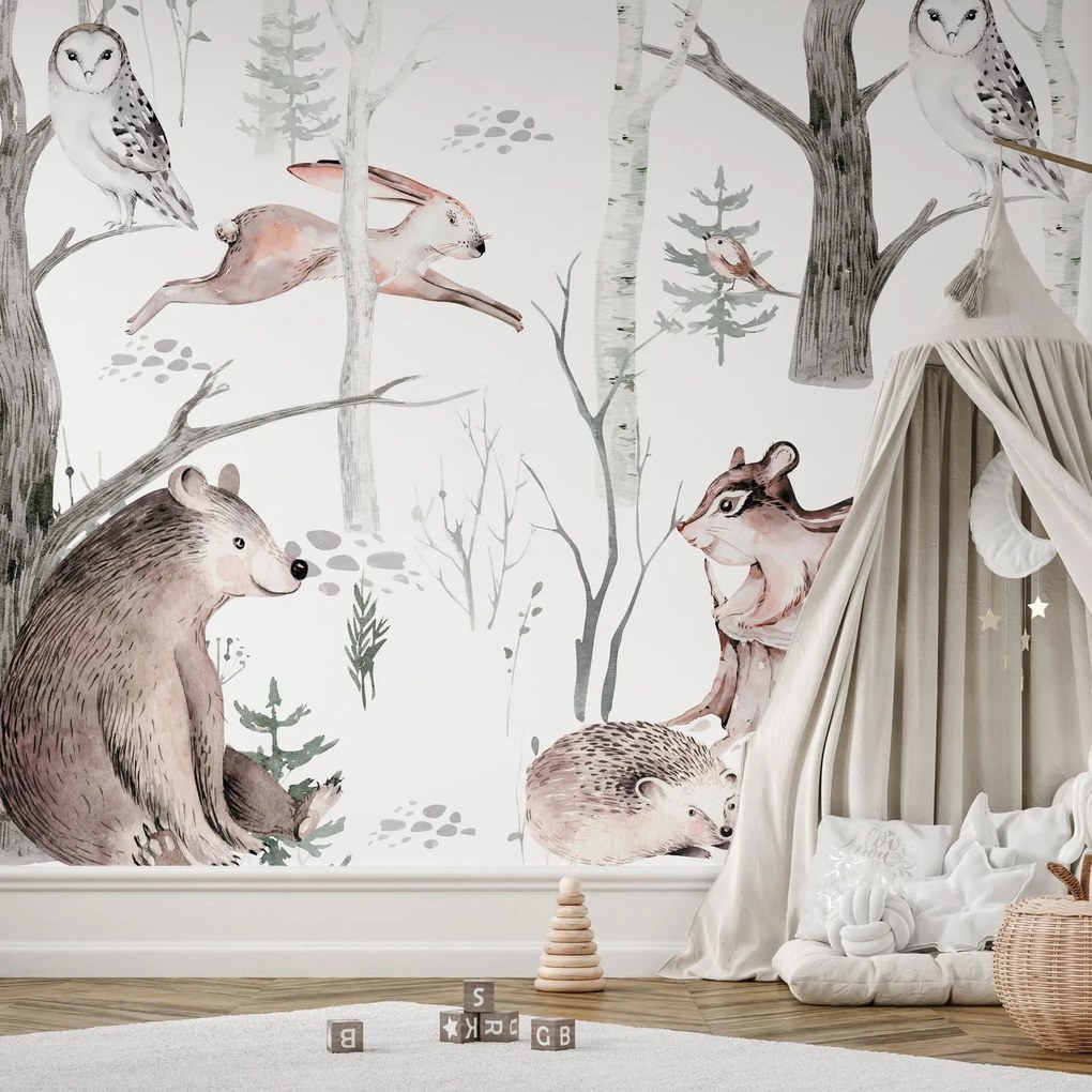 Fotótapéta - Erdei állatok (147x102 cm)