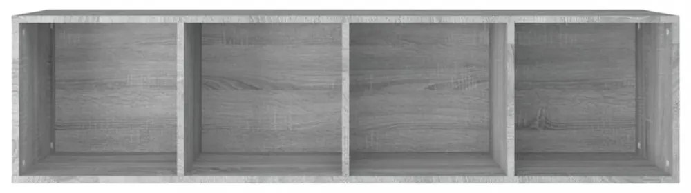 szürke sonoma színű szerelt fa könyv-/TV-szekrény 36x30x143 cm