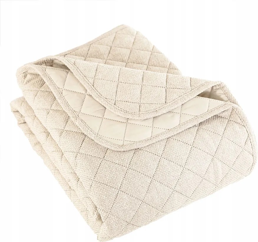 Dekoratív ágytakaró Molly 220x240 cm Krémszínű