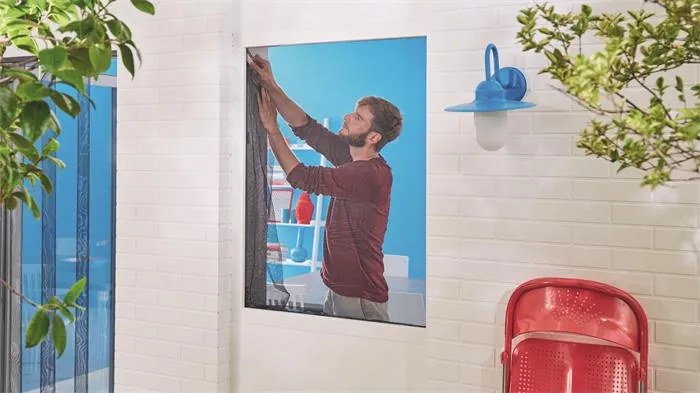 Szúnyogháló, ablakra, öntapadó, 1,3 x 1,5 m, TESA Comfort, fehér (TE55914)