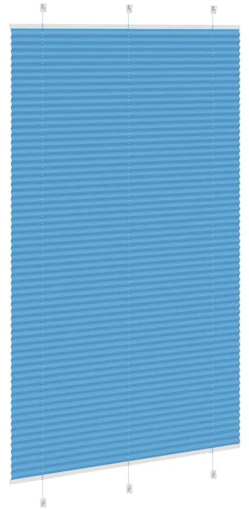 pliszírozott redőny kék 115x200 cm szövetszélesség 114,4 cm