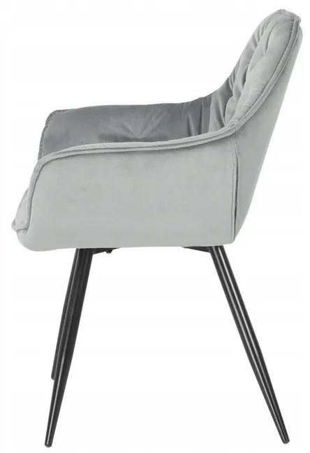 PreHouse Kárpitozott KING szék világosszürke színben