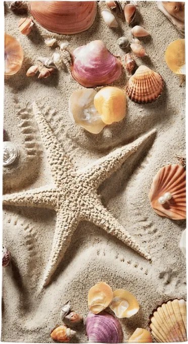 Gyorsan száradó strand Fürdőlepedő OCEAN SAND színes 70 x 140 cm, 100% mikroszál