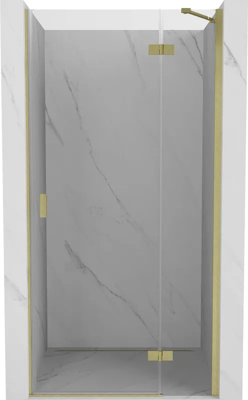 Mexen Mist-H jobboldali zuhanyajtó 95 cm, átlátszó, arany szálcsiszolt - 8A5-095-000-55-00-P