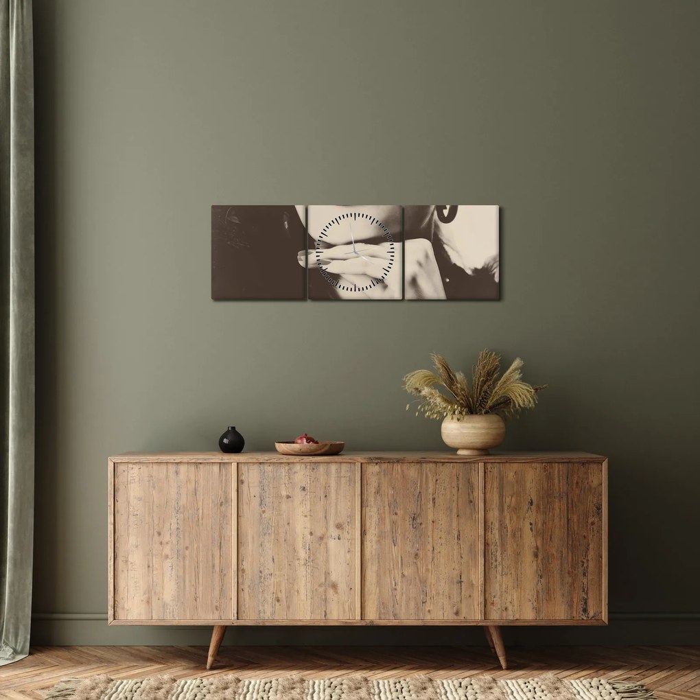 Kép - Vintage fotó egy nőről (órával) (90x30 cm)