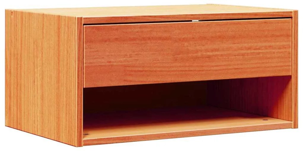 Éjjeli asztal 2 pcs Viaszbarna 50 x 32.5 x 24 cm Tömör fenyőfa