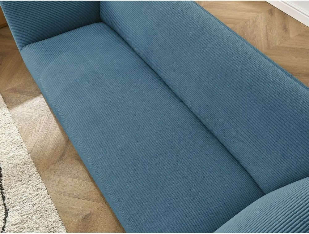 Kék kordbársony kanapé 242 cm Giorgia – Bobochic Paris